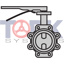 10 DI WAFER BUTTERFLY VALVE SS DISC